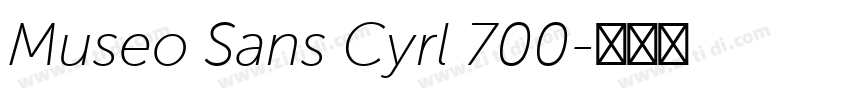 Museo Sans Cyrl 700字体转换